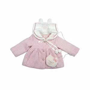 پالتو دخترانه مدل مجلسی به همراه کیف