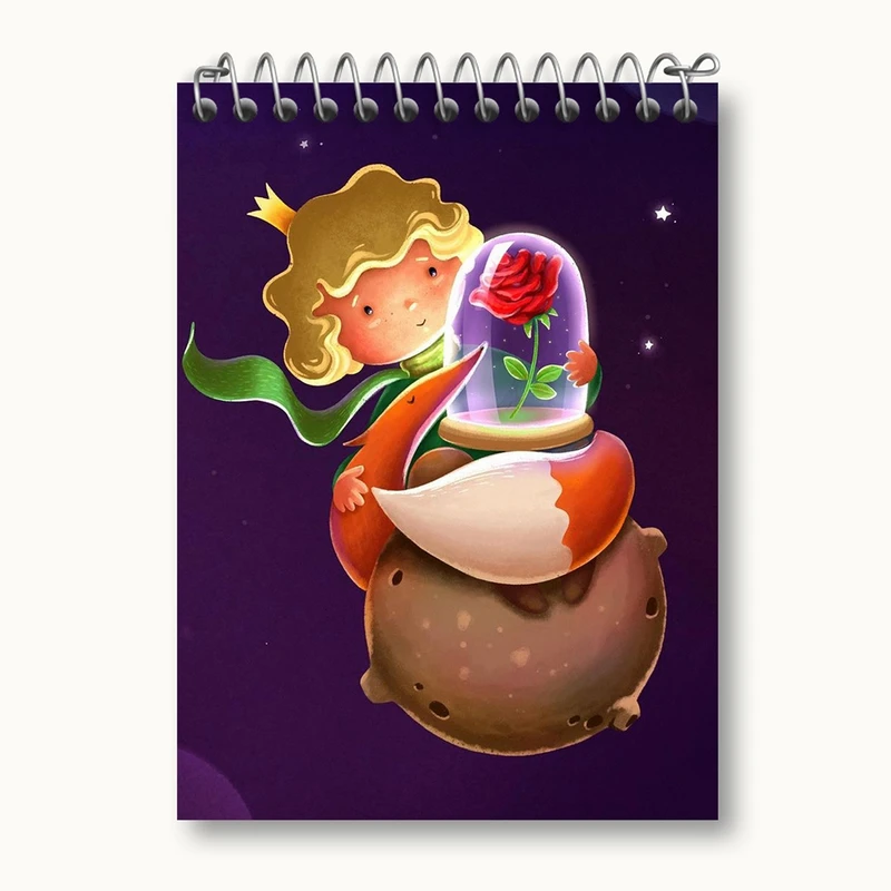 دفتر یادداشت 50 برگ خندالو مدل شازده کوچولو کد 25757