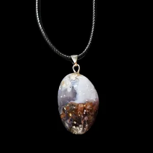 گردنبند مدل عقیق شجر رنگی کد AZ1