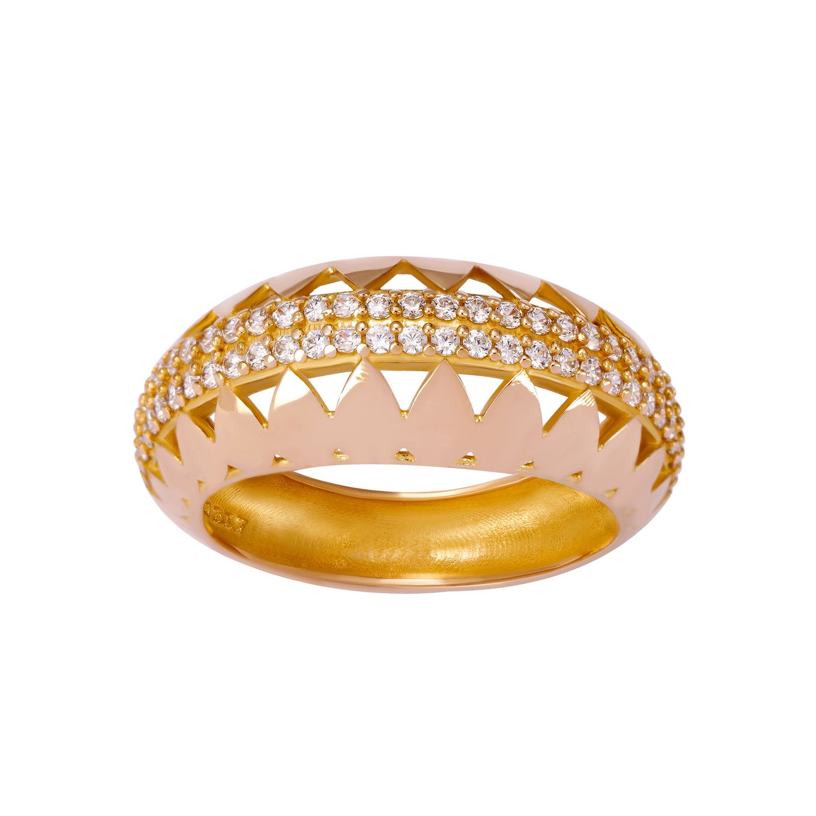انگشتر طلا 18 عیار زنانه جواهری سون مدل 3611 -  - 1