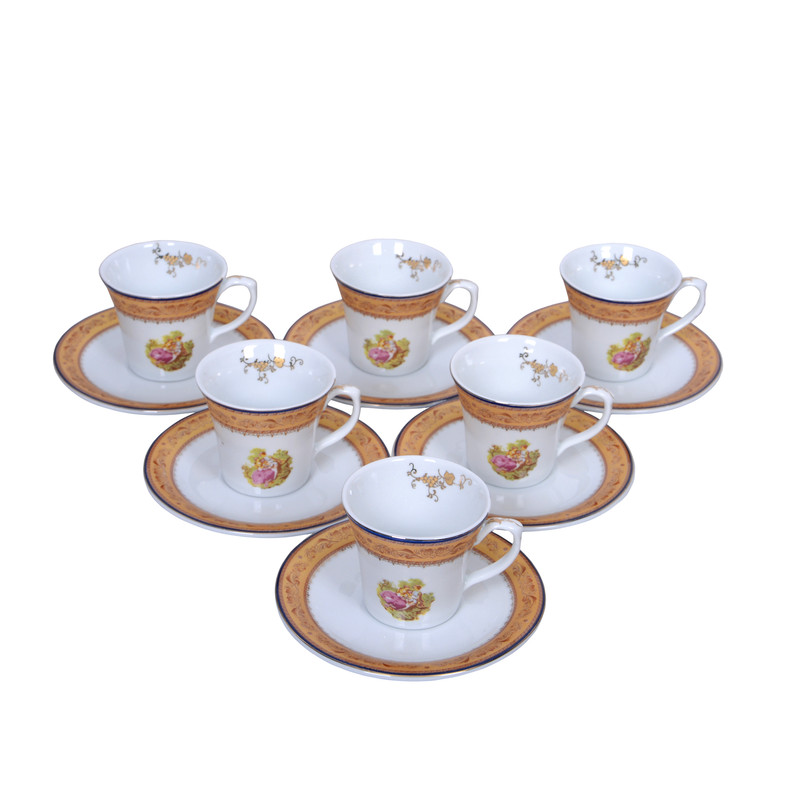 سرویس چای خوری 12 پارچه مدل لیلی و مجنون