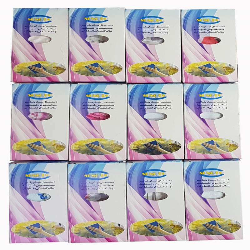دستمال نظافت سانگبو کلایمی مدل گلدارsb.sh.12 مجموعه 12 عددی