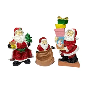 مجسمه مدل بابانوئل طرح کریسمس مجموعه 3 عددی