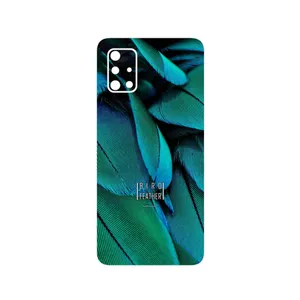 MAHOOT Green Feather Cover Sticker for Samsung Galaxy A71