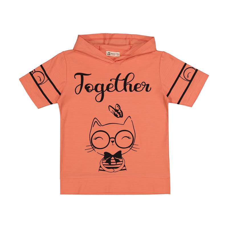 تی شرت کلاه دار دخترانه نونا مدل 2211395-22