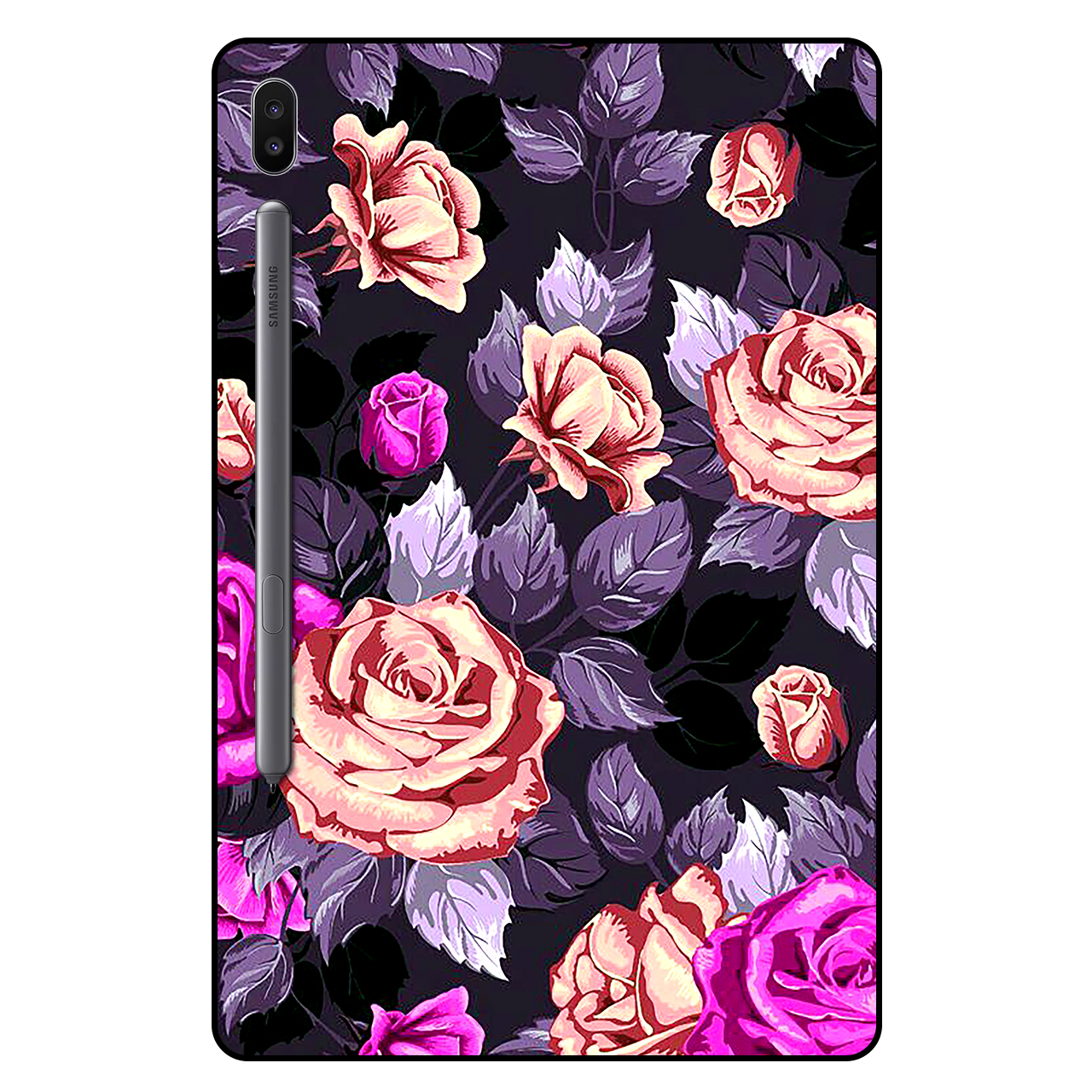 کاور مگافون طرح گل مدل 1652 مناسب برای تبلت سامسونگ Galaxy Tab S6 10.5 2019 / T860 / T865