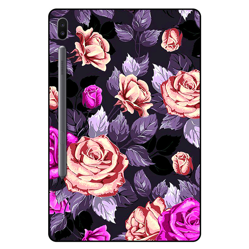 کاور مگافون طرح گل مدل 1652 مناسب برای تبلت سامسونگ Galaxy Tab S6 10.5 5G 2020 / T866N