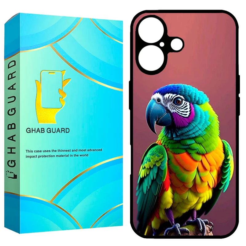 کاور قاب گارد طرح طوطی مدل GCHP16 مناسب برای گوشی موبایل اپل iPhone 16 