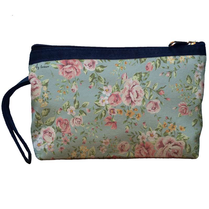 کیف لوازم آرایش زنانه آی تمر مدل گل کد 203