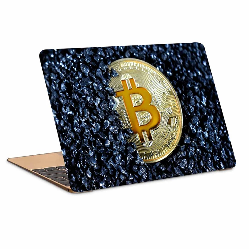 استیکر لپ تاپ طرح bitcoin کد p-1044 مناسب برای لپ تاپ 15.6 اینچ