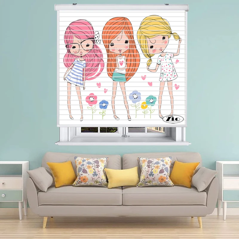 پرده زبرا زیو مدل سیلوئت K3036 سایز 150x150 سانتی متر