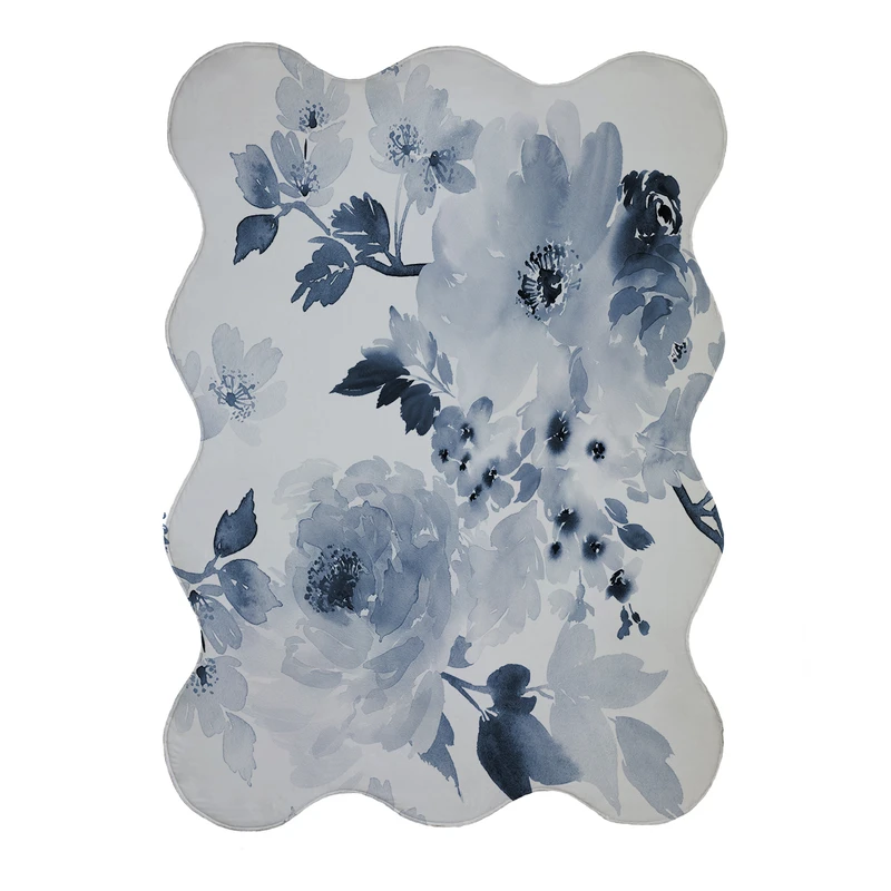 پادری مدل دالبر طرح گل کد 9113 سایز 80x110 سانتی متر 