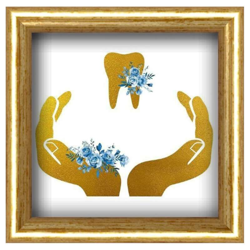 تابلو ویترای طرح دندانپزشک کد 09