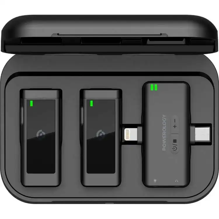 ست میکروفن بی سیم پاورولوجی مدل  Lavalier -Duo -PWmic2