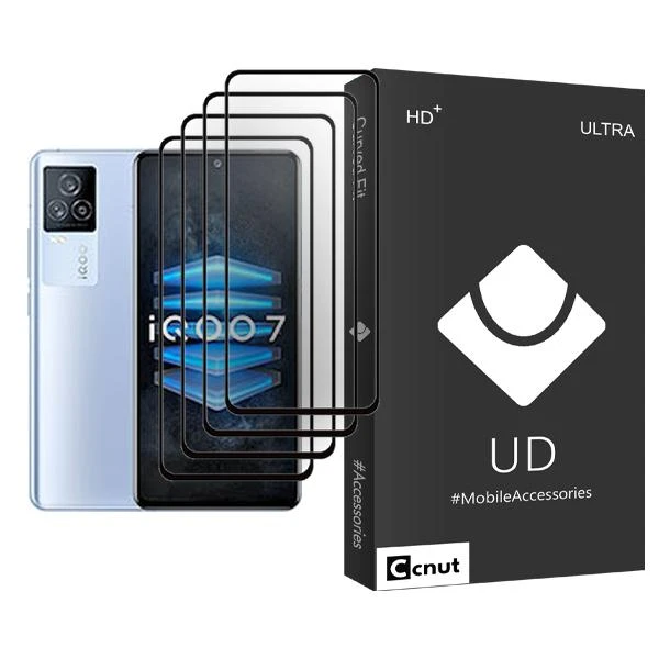 محافظ صفحه نمایش کوکونات مدل UDB Ultra MIX004 مناسب برای گوشی موبایل ویوو iQOO 7 بسته چهار عددی