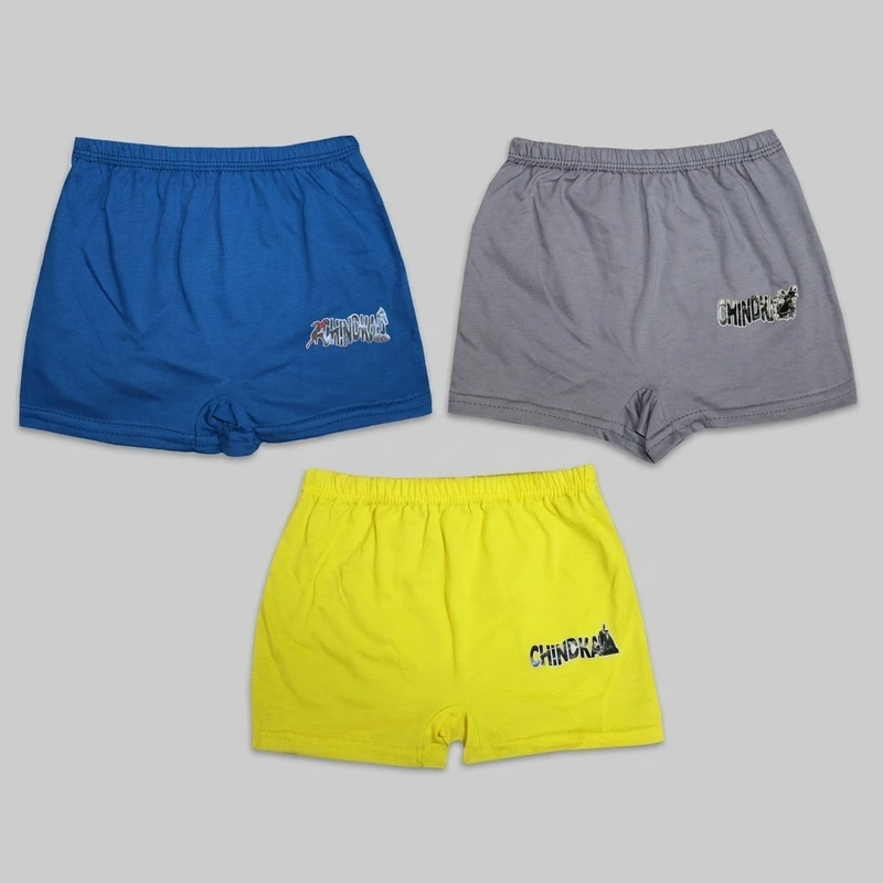 شورت نیم پا پسرانه چیندکا مدل سوپر نخ پنبه کد 1002 مجموعه 3 عددی