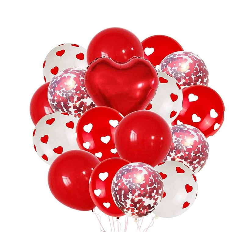  بادکنک طرح قلب کد NH-17 بسته 17 عددی