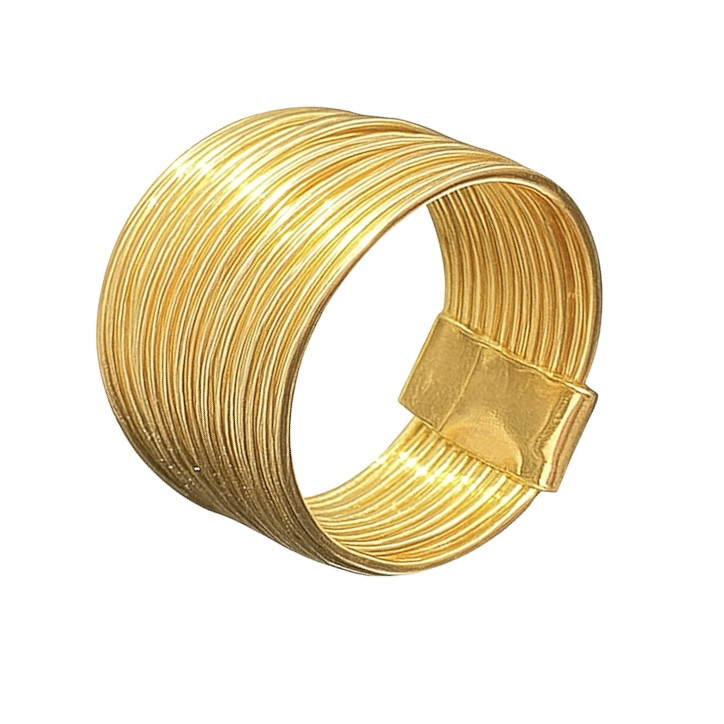 انگشتر زنانه مدل استيل چندلاين