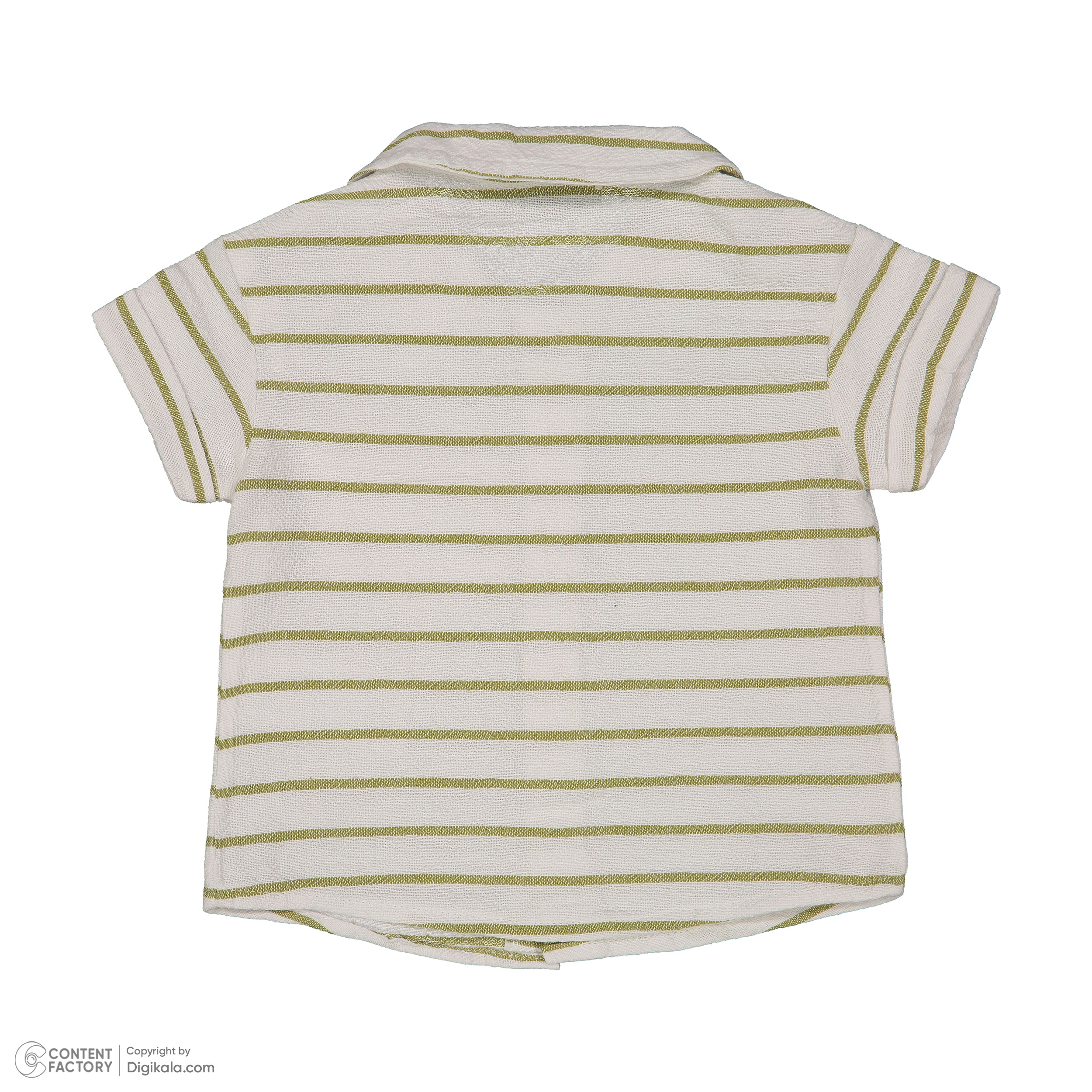 ست پیراهن و شلوارک نوزادی پسرانه ایندیگو مدل 132361 رنگ استخوانی -  - 4