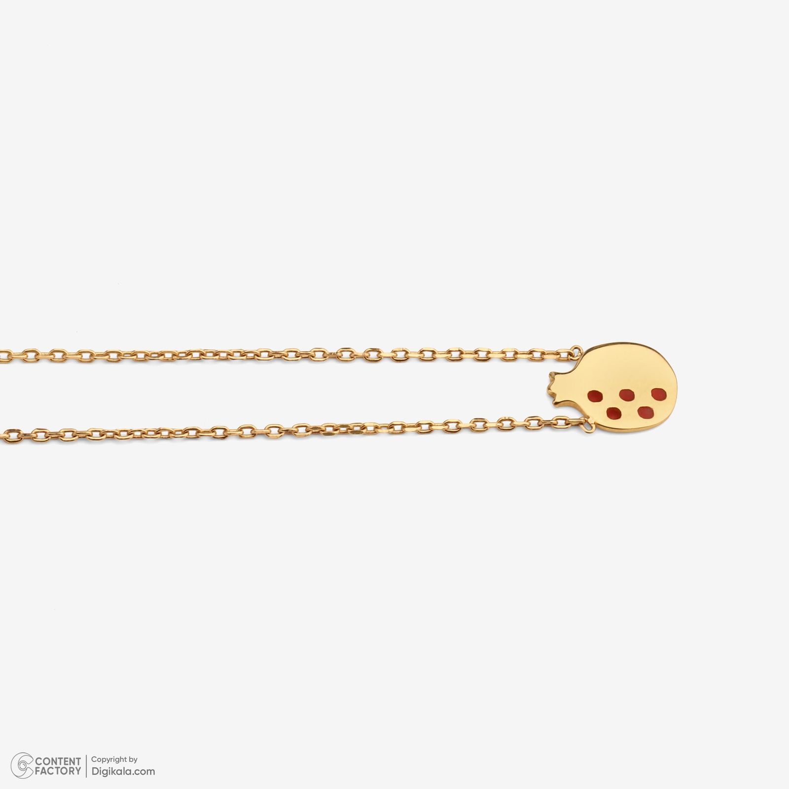 گردنبند طلا 18 عیار زنانه با زنجیر حلقهای (فلامینگو) وی گالری مدل انار کد NA7310 -  - 9