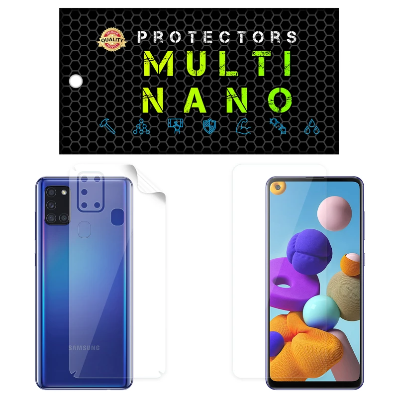  محافظ صفحه نمایش مولتی نانو مدل X-SFT مناسب برای گوشی موبایل سامسونگ Galaxy A21S به همراه محافظ پشت