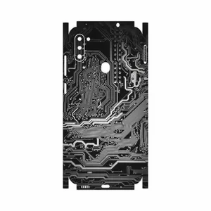 MAHOOT Black Printed Circuit Board-FullSkin Cover Sticker for Samsung Galaxy M11