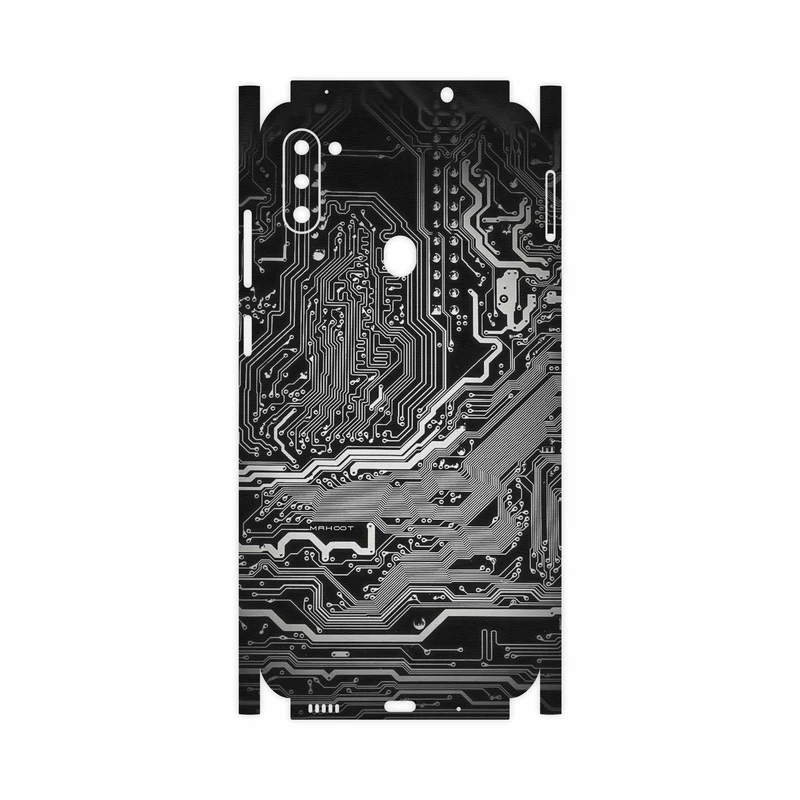 برچسب پوششی ماهوت مدل Black Printed Circuit Board-FullSkin مناسب برای گوشی موبایل سامسونگ Galaxy M11