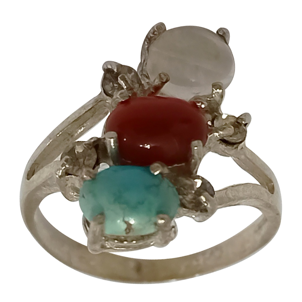 انگشتر نقره زنانه سلین کالا مدل جواهری ce-As069