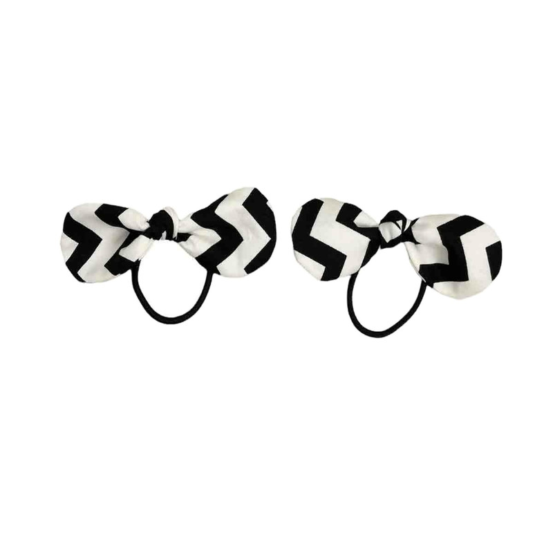 کش مو دخترانه مدل پاپیون گره ای کد 23 مجموعه 2 عددی