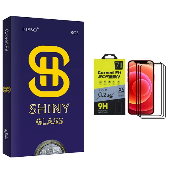 محافظ صفحه نمایش آتوچبو مدل Shiny Glass مناسب برای گوشی موبایل اپل iPhone 12 Pro Max بسته سه عددی