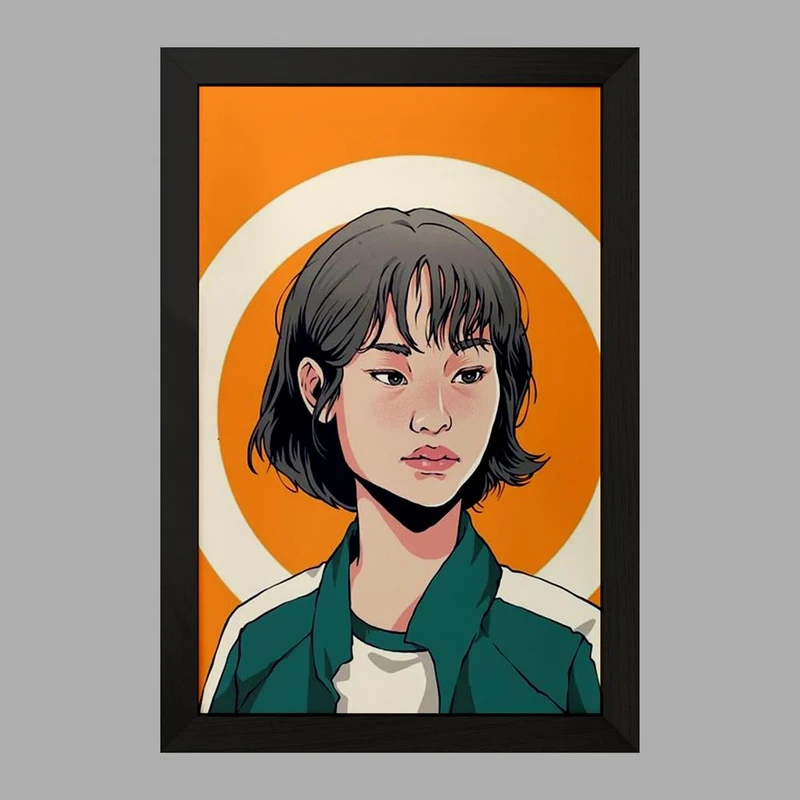 تابلو خندالو مدل کانگ سه بیوک بازی مرکب Squid Game  کد 10798