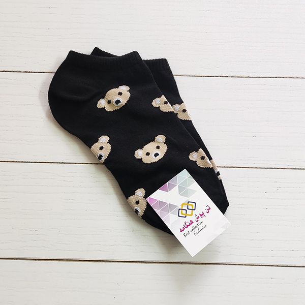 جوراب ساق کوتاه زنانه تن پوش هنگامه مدل خرسی کد BL12 -  - 2