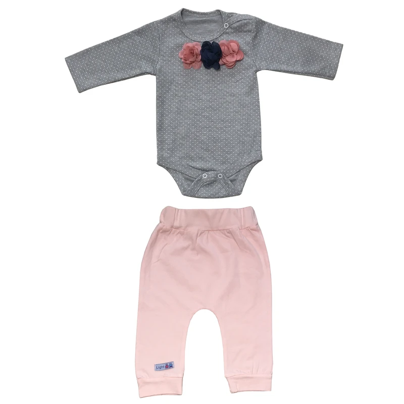 ست بادی و شلوار نوزادی لایت مدل 3510