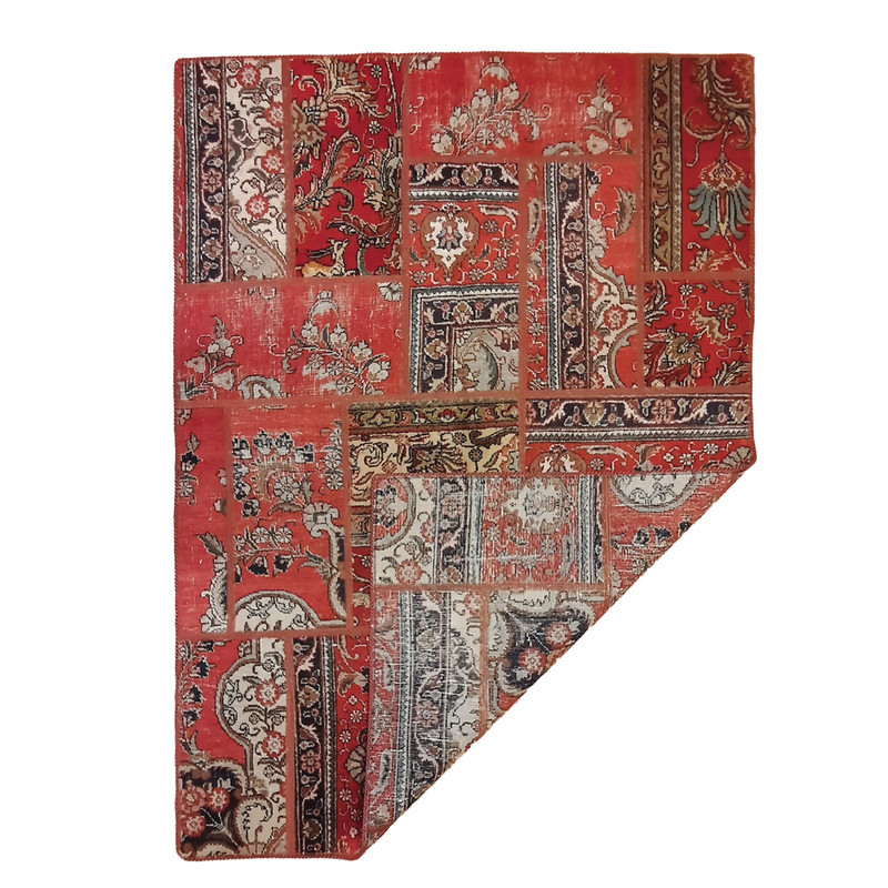 کلاژ فرش دستبافت سه متری مدل چهل تکه کد N.K.P.CO.C40