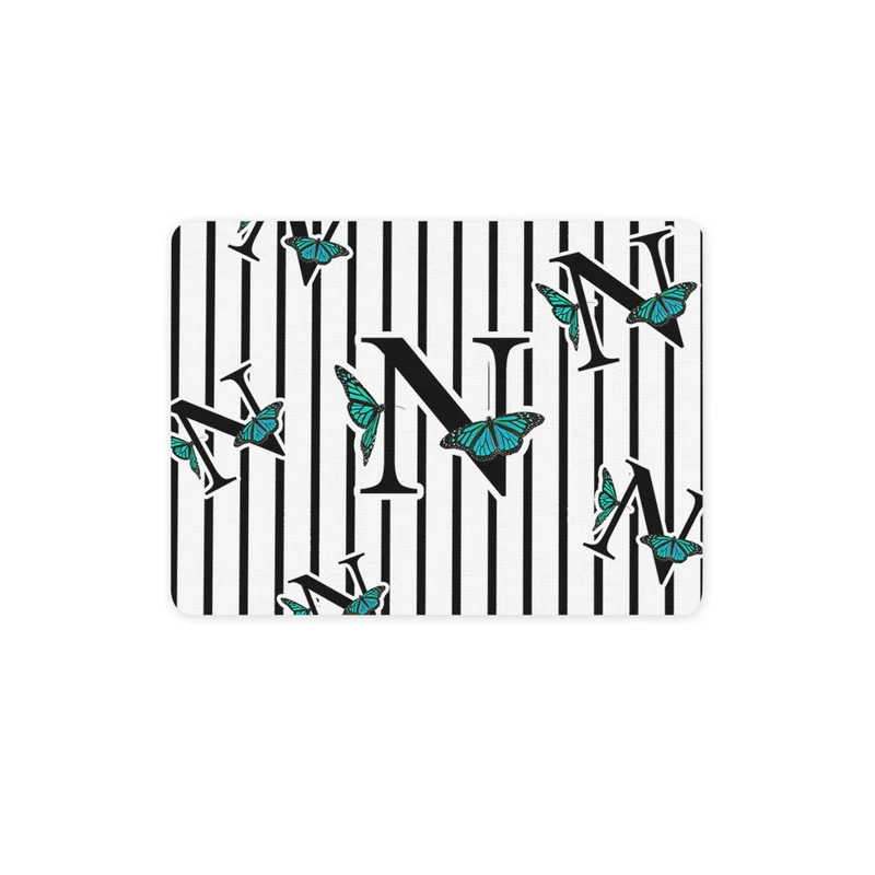 ماوس پد ترمه طراحان ایده مدل حرف N پروانه ای کد cfp3016