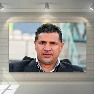 استیکر دیواری طرح اسطوره فوتبال ایران علی دایی مدل SDA416