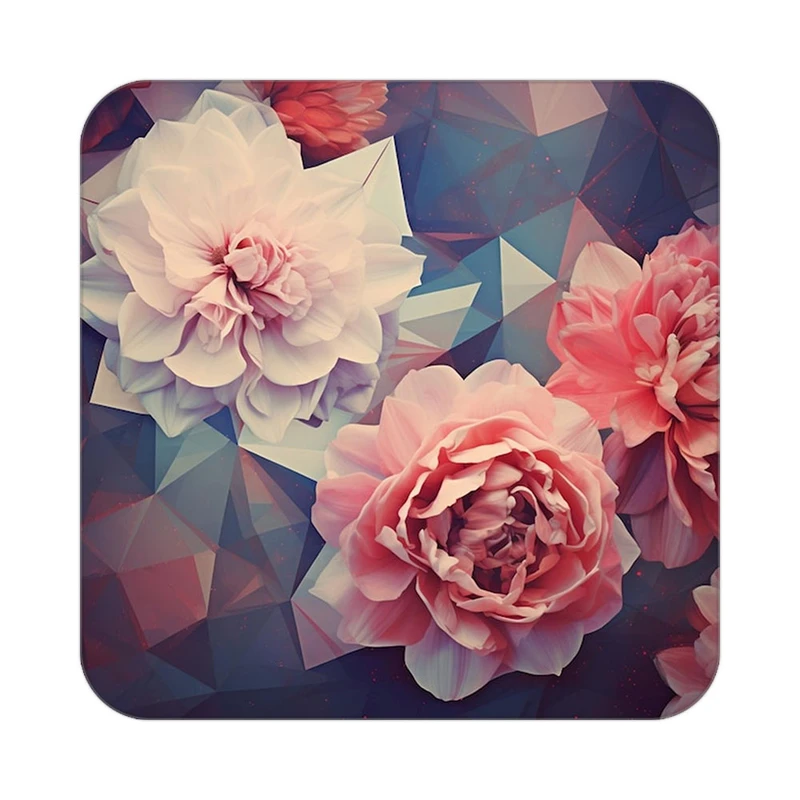 زیر لیوانی کاکتی طرح گل مدل mp16206