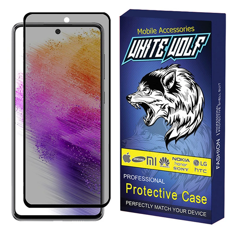 محافظ صفحه نمایش حریم شخصی وایت ولف مدل WGP3 مناسب برای گوشی موبایل سامسونگ  Galaxy A73 5G