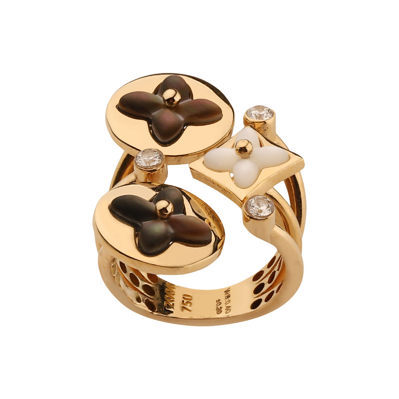 انگشتر طلا 18 عیار زنانه با طرح لویی ویتون صلاحی گلد مدل 16890 سایز 56