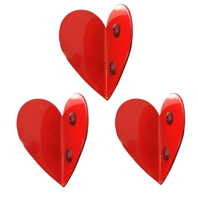 آویز لباس مدل قلبک مجموعه 3 عددی