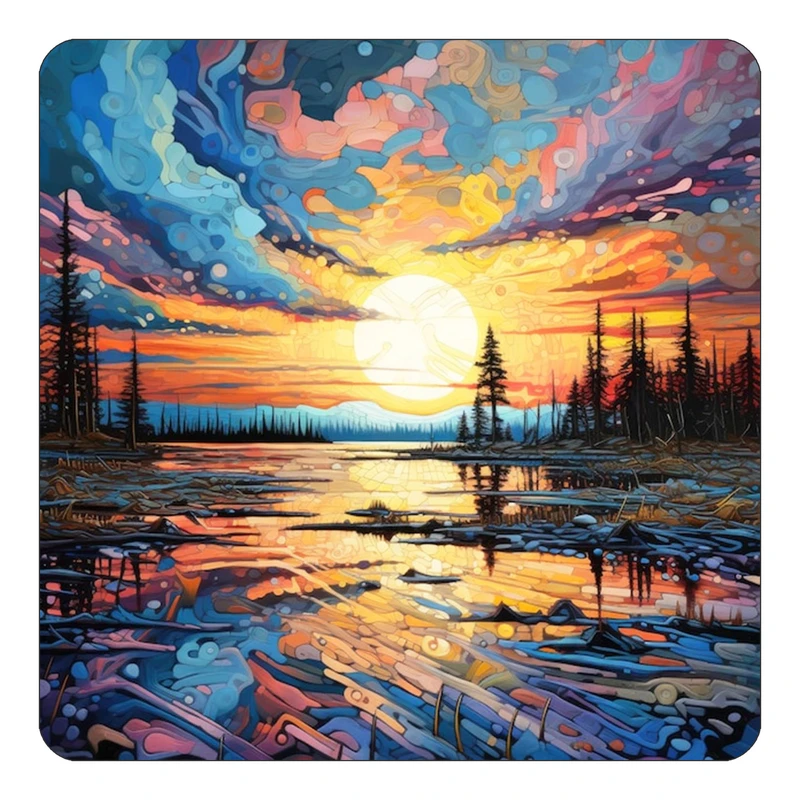 مگنت کاکتی طرح نقاشی رنگ روغن مدل mp70112