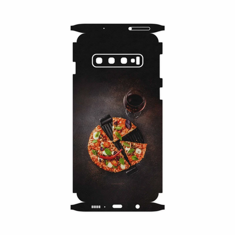 برچسب پوششی ماهوت مدل Pizza-FullSkin مناسب برای گوشی موبایل سامسونگ Galaxy S10