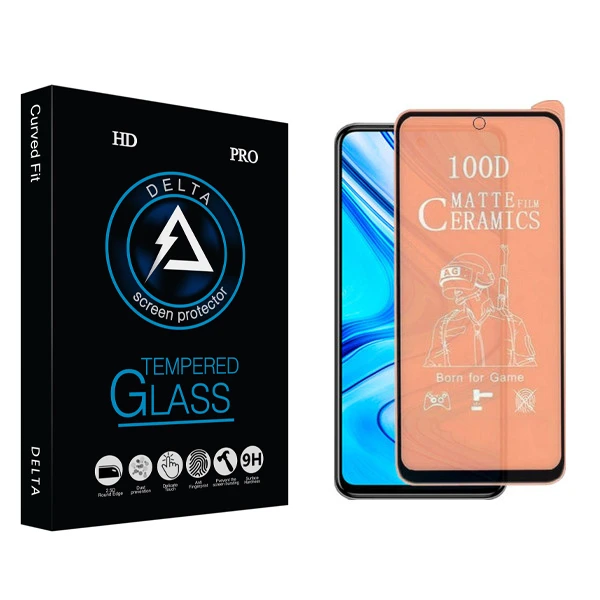 محافظ صفحه نمایش مات دلتا مدل Fit مناسب برای گوشی موبایل شیائومی Redmi Note 9S