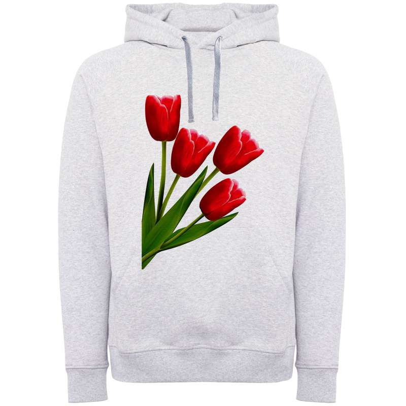 هودی زنانه مدل گل لاله کد R156