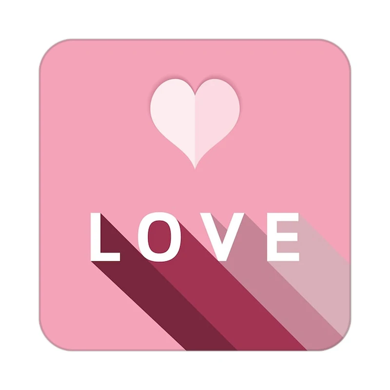 زیر لیوانی کاکتی طرح عاشقانه مدل mp40582