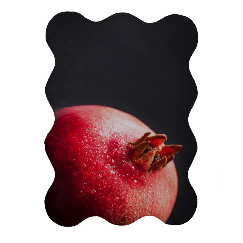 پادری مدل دالبر طرح انار کد 9377 سایز 80x110 سانتی متر 