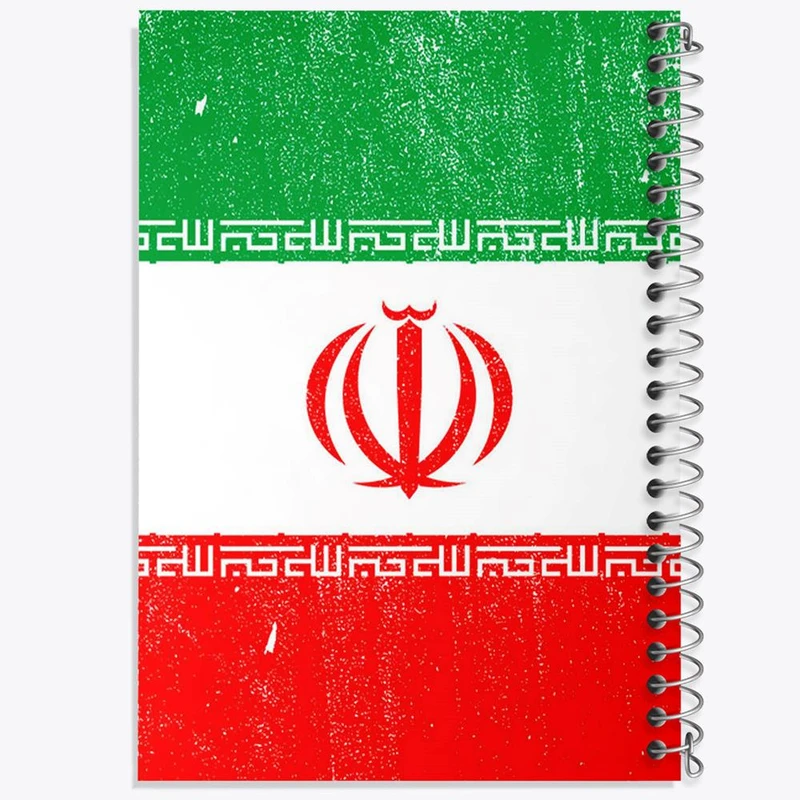 دفتر مشق 100 برگ خندالو طرح پرچم ایران کد 23934