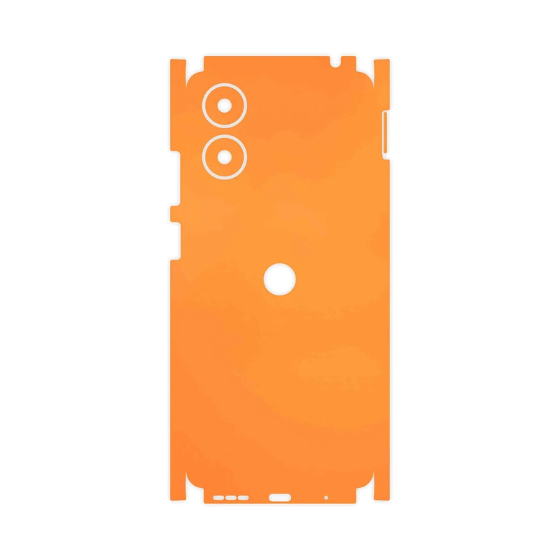 برچسب پوششی ماهوت مدل Matte-Orange-FullSkin مناسب برای گوشی موبایل موتورولا Moto G04s