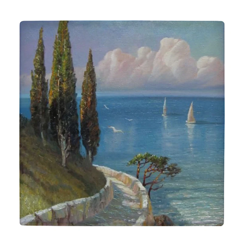  زیر لیوانی طرح دریای مدیترانه ای کد    3616368_1593