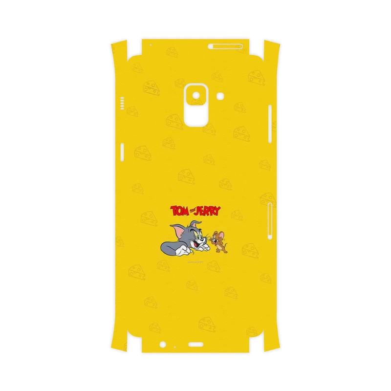 برچسب پوششی ماهوت مدل Tom and Jerry-FullSkin مناسب برای گوشی موبایل سامسونگ Galaxy A8 Plus 2018